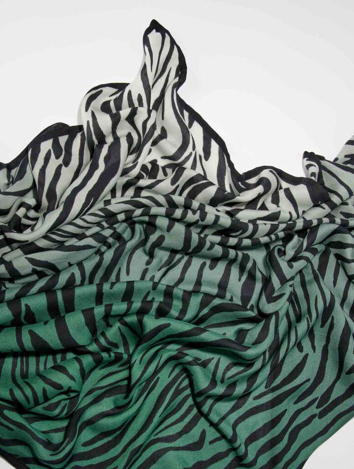 Zebra print scarf