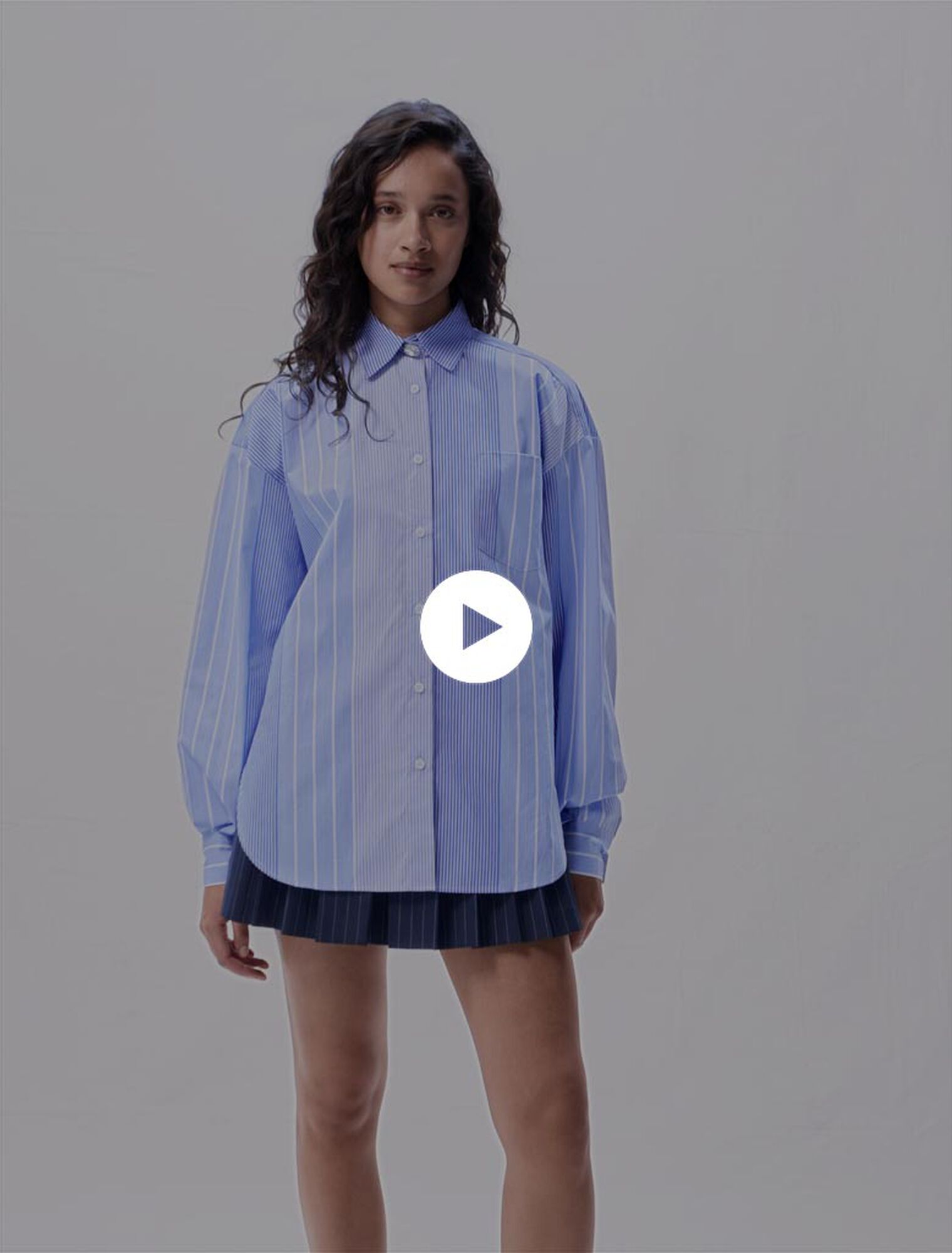 Striped patchwork shirt 