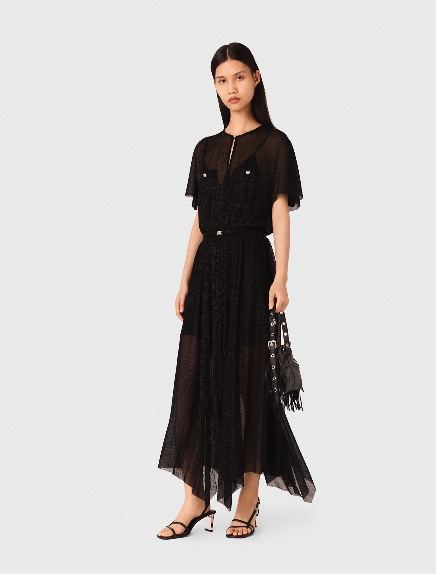 Metallic maxi dress