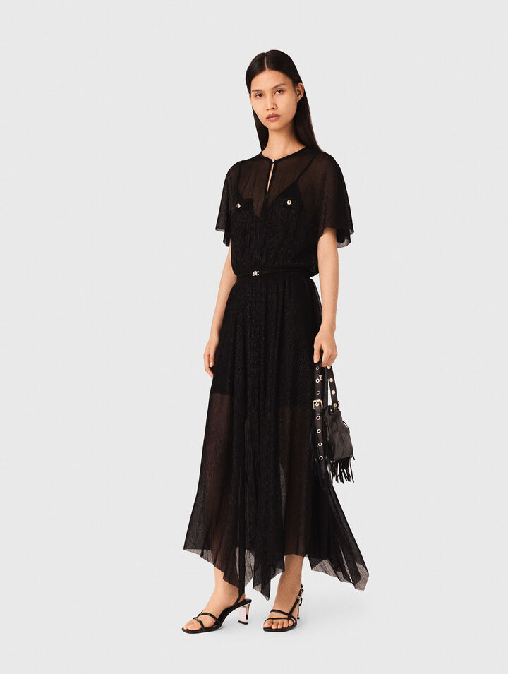 Metallic maxi dress