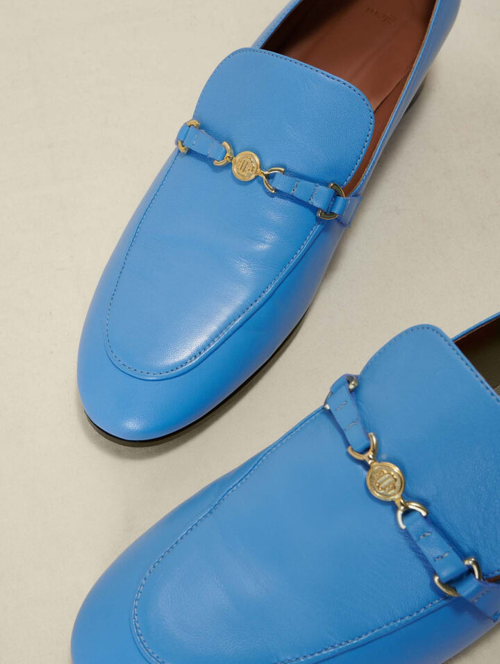 Leather loafers