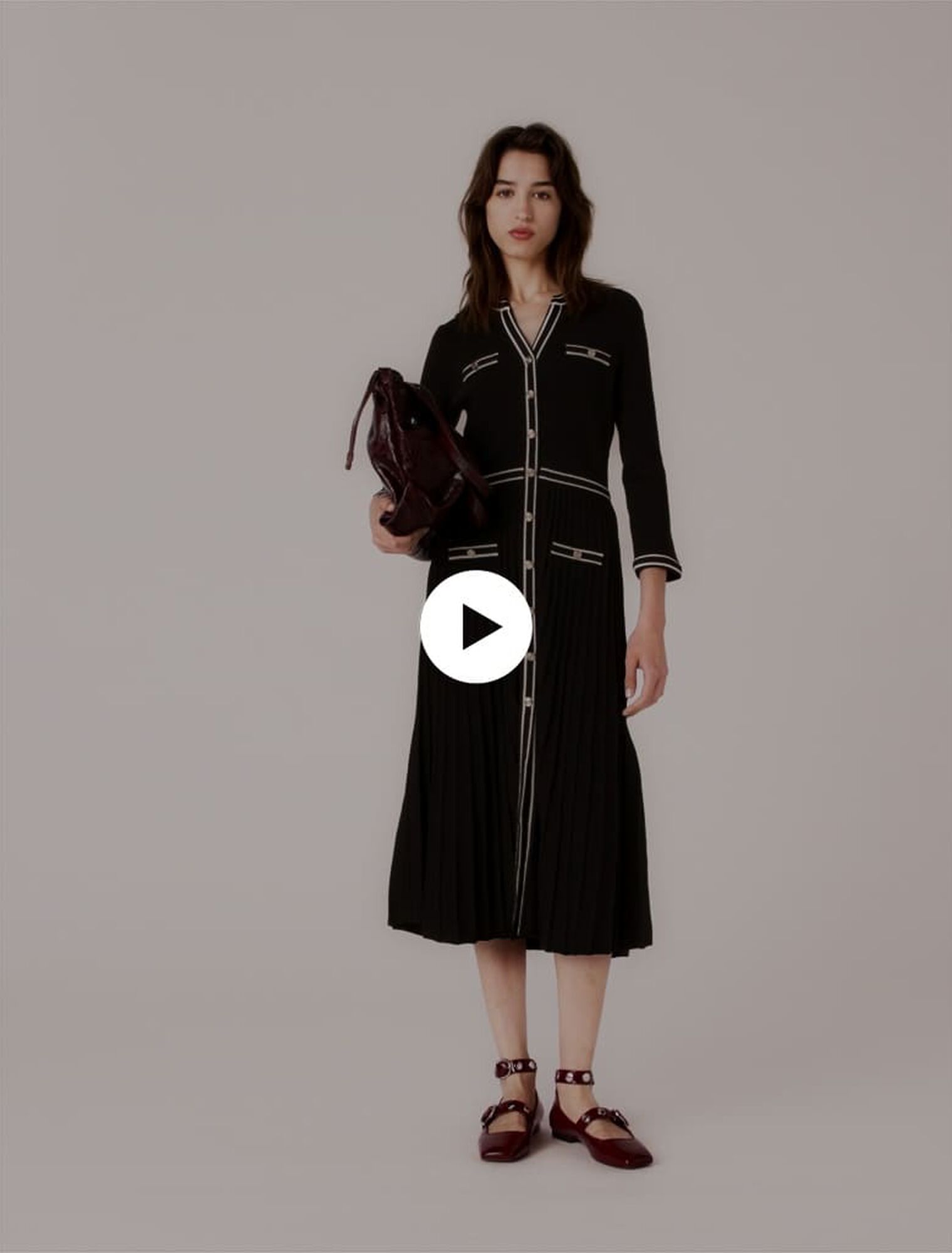Knit midi dress