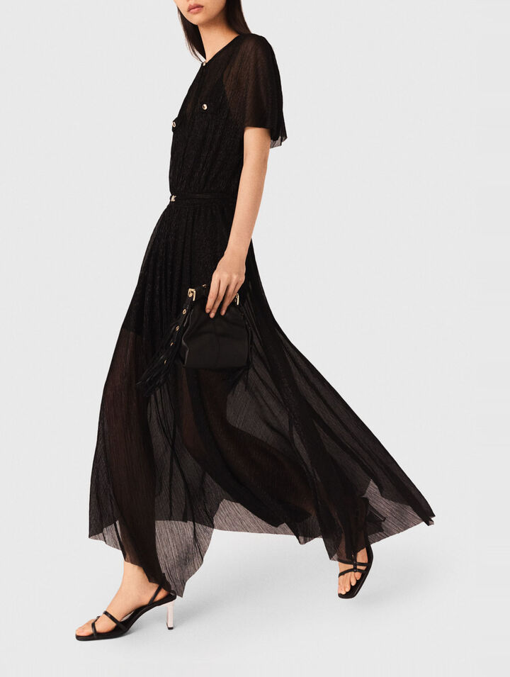 Metallic maxi dress