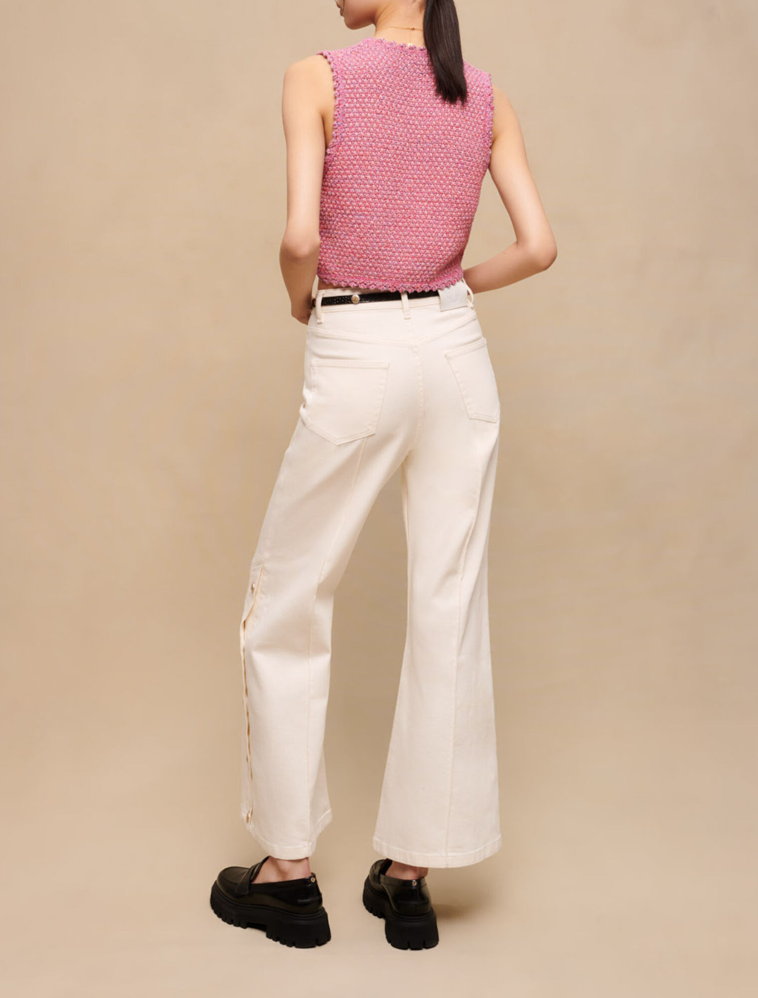 Tweed cropped top
