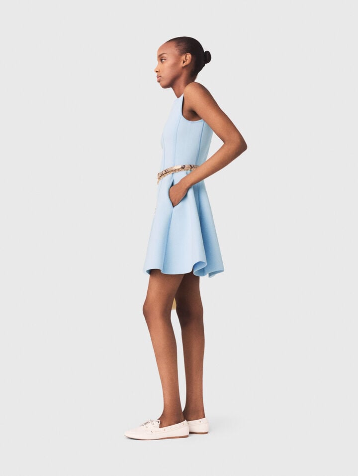 Skater dress with jewelled bows