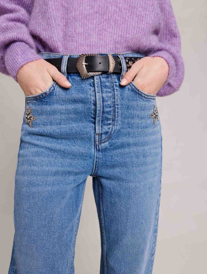 Straight-leg jeans