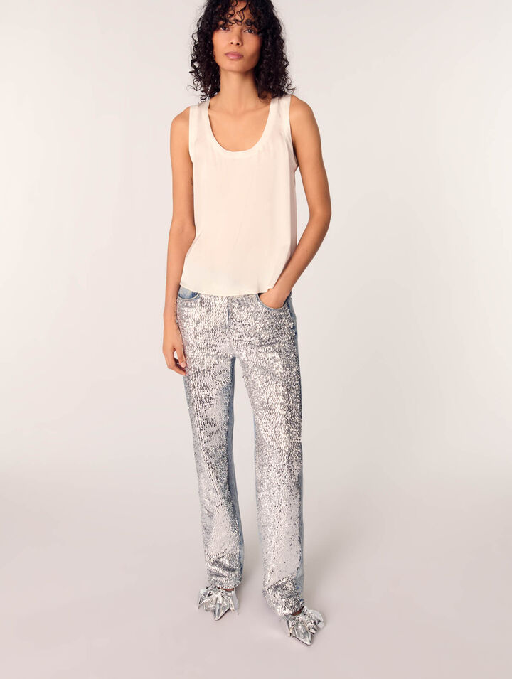 Silk tank top