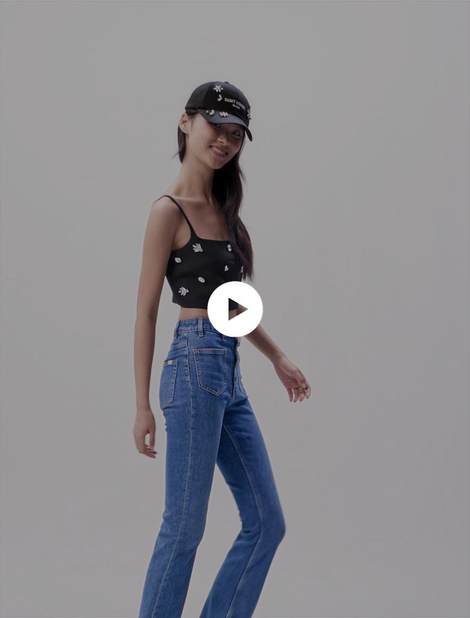 Diamanté crop top