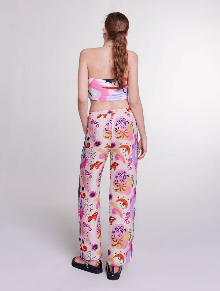 Silk trousers