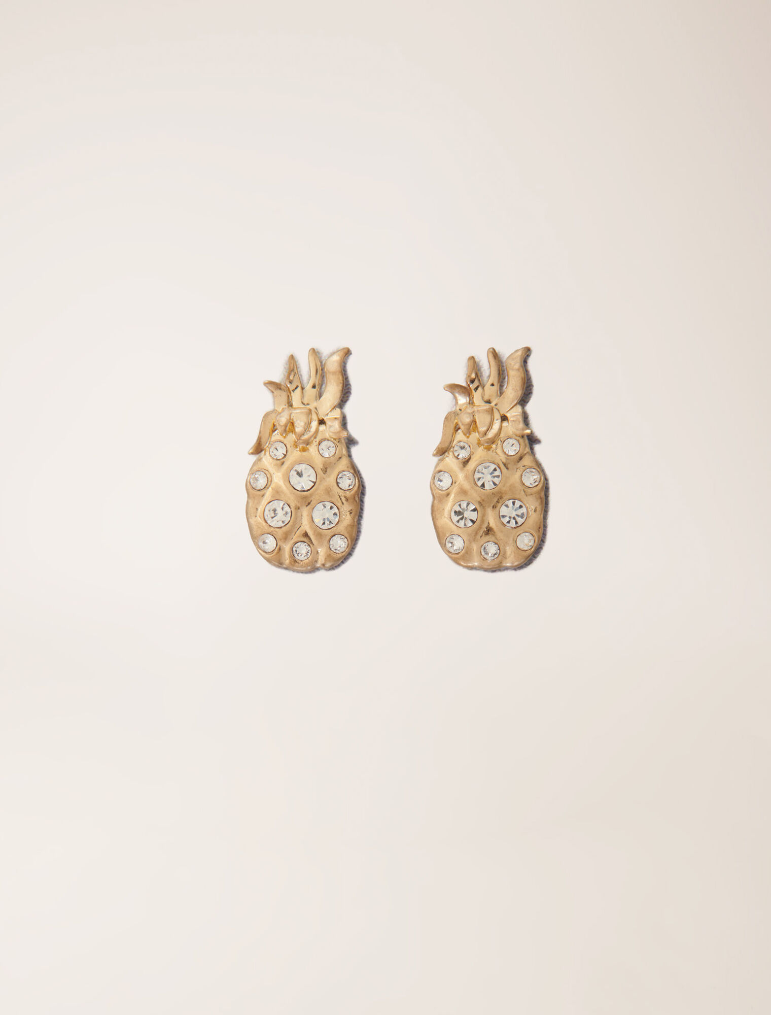 Pineapple rhinestone earrings