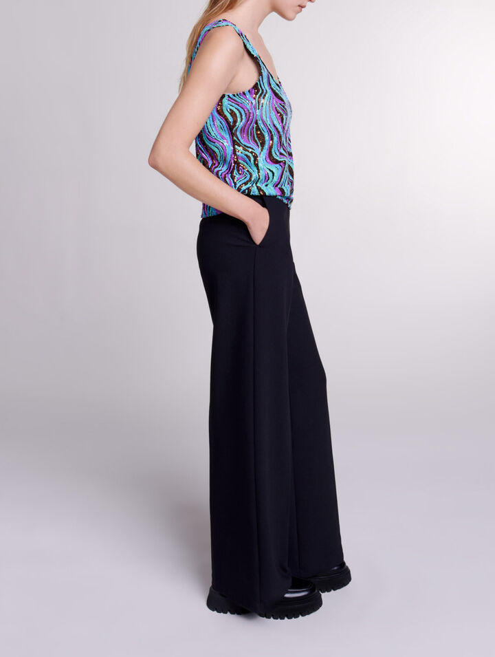 Sequinned top