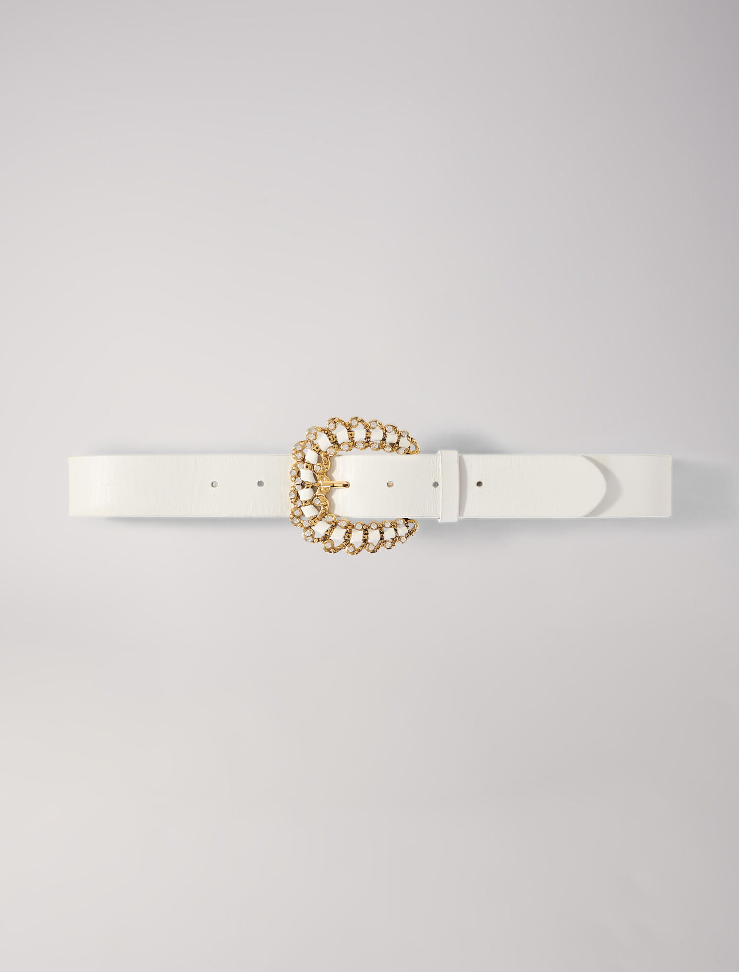 Belt with diamanté buckle