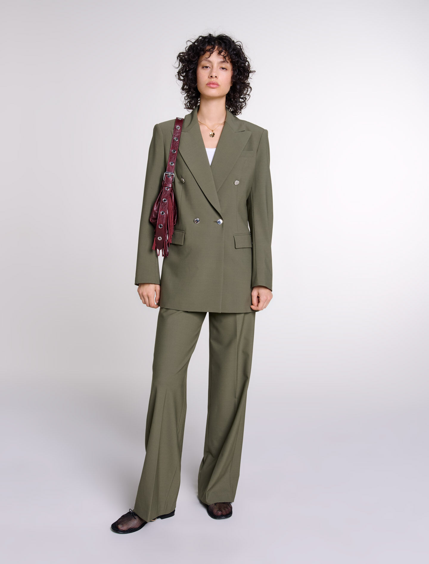 Trendy Women s Blazers Jackets Biker Tailored Tweed Maje