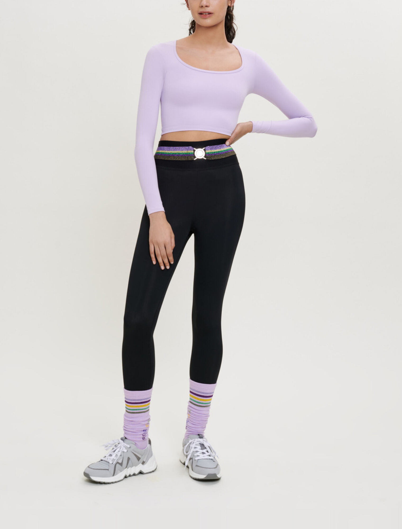 Body-hugging sports top