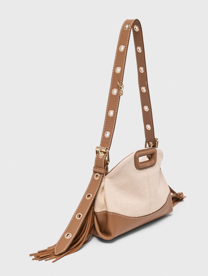 Canvas and leather Miss M Mini bag