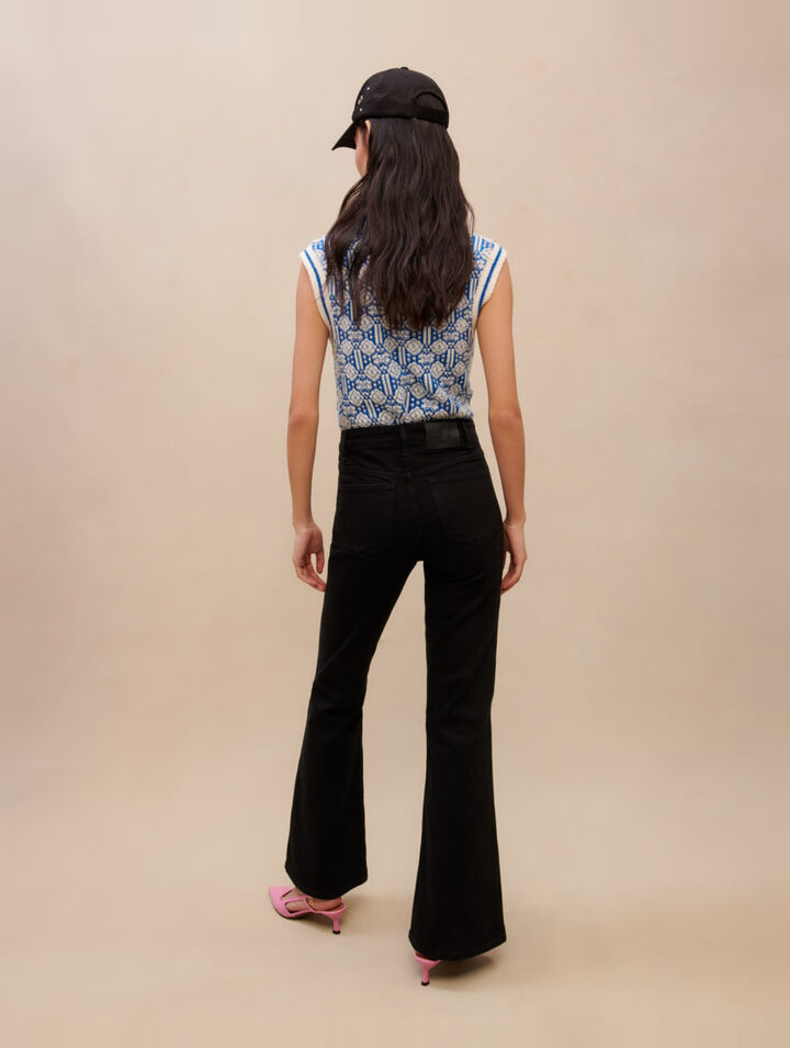 High-waisted trousers