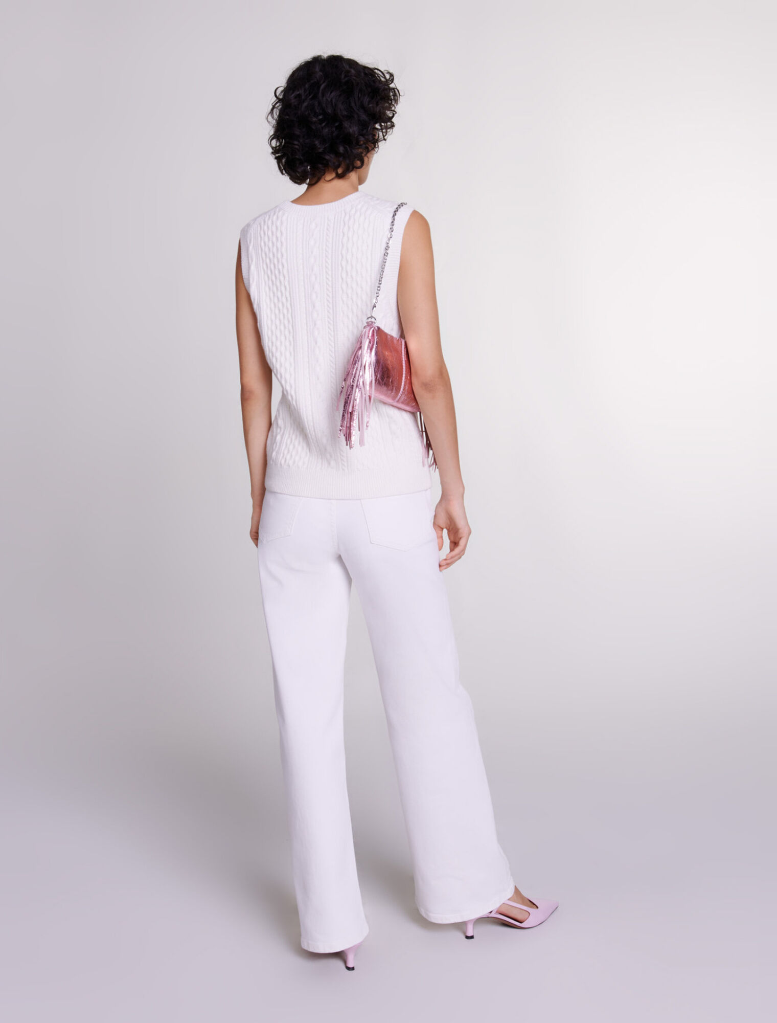 Floral sleeveless jumper