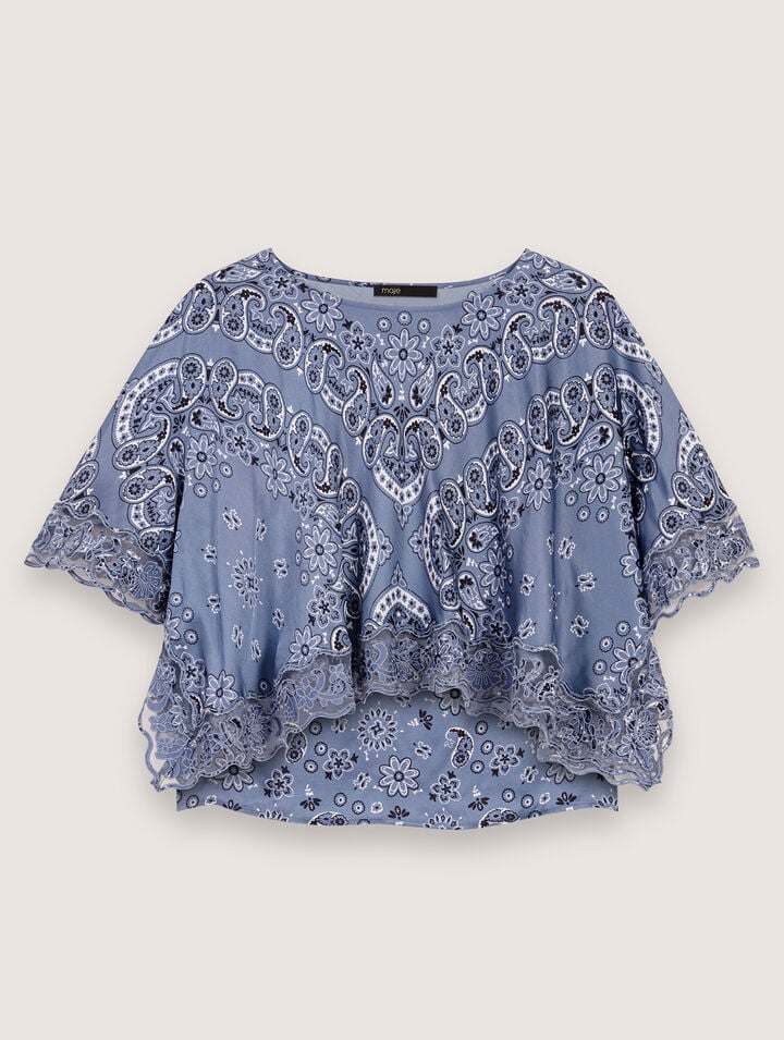 Flowing patterned top