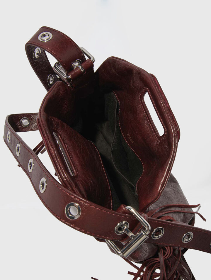 Miss M mini cracked leather bag