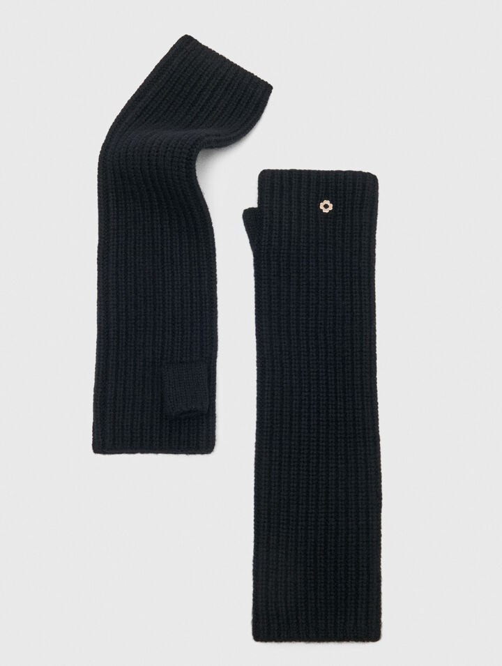 Wool and cashmere mittens