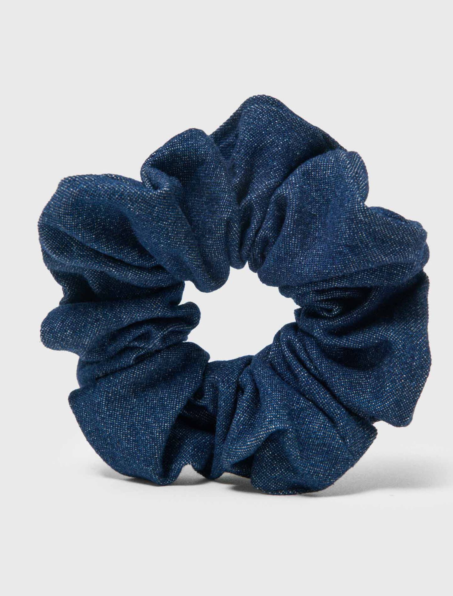 Denim scrunchie