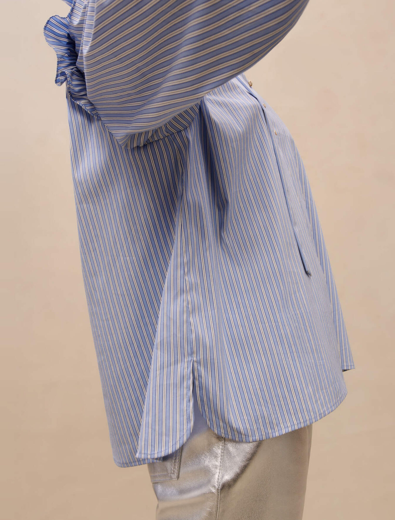 Striped blue blouse