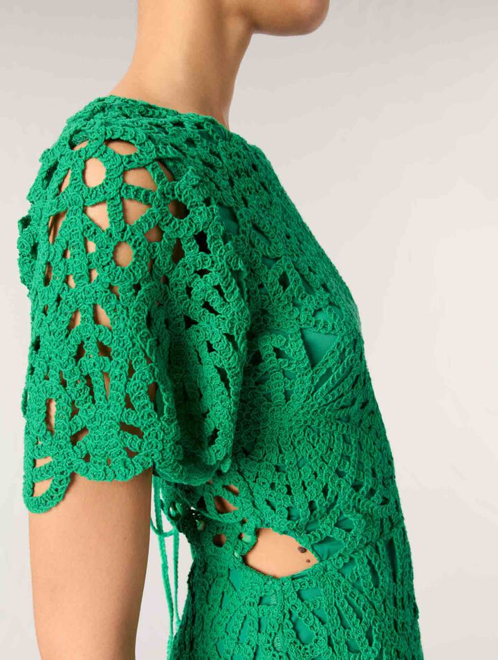 Short crochet dress