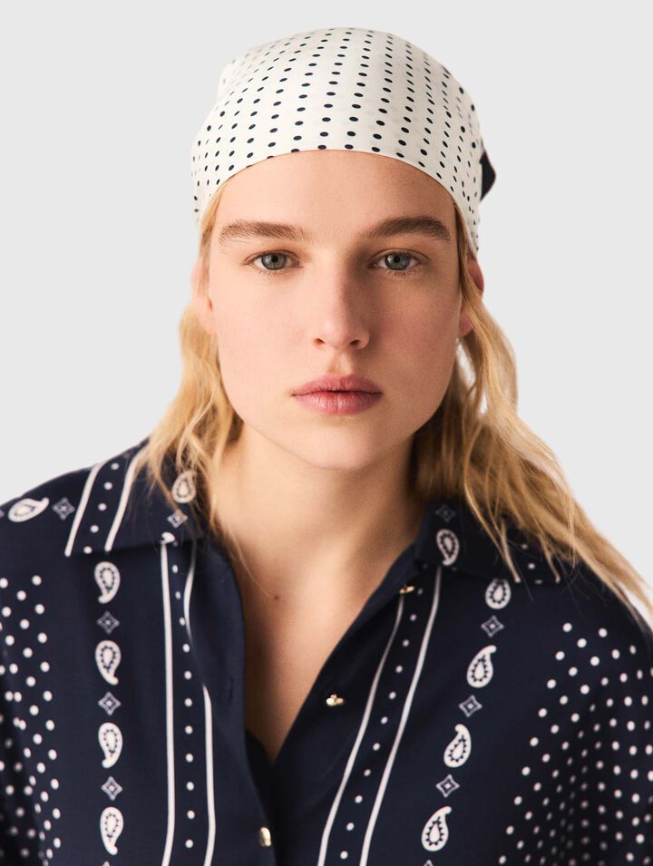 90x90 printed silk scarf