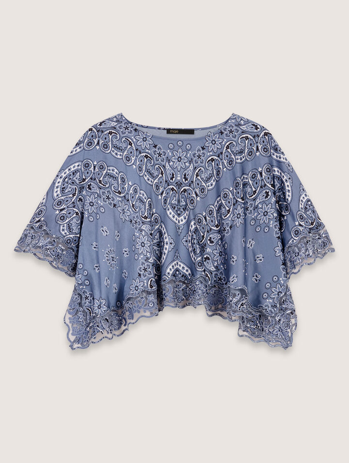 Flowing patterned top