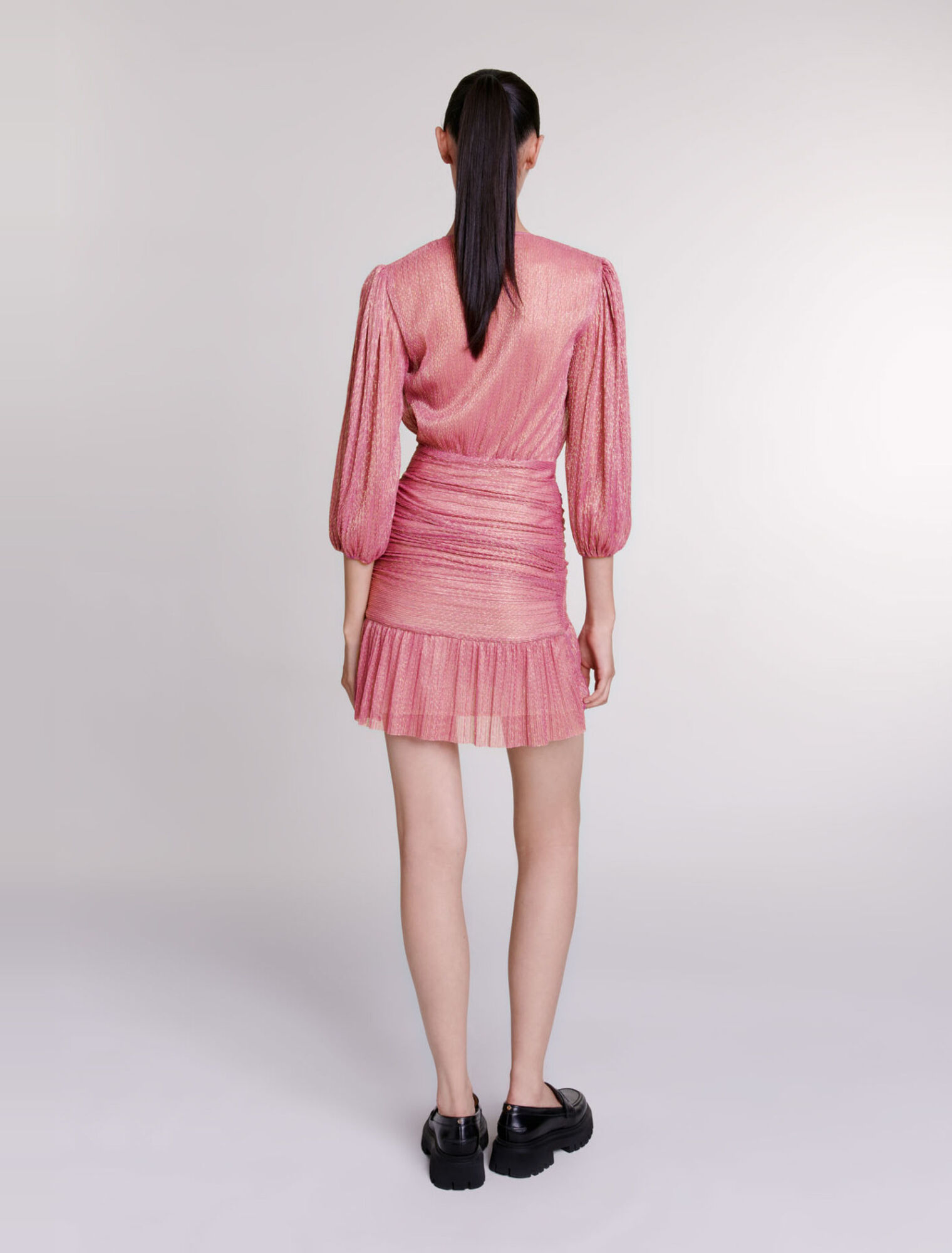 Short lamé dress
