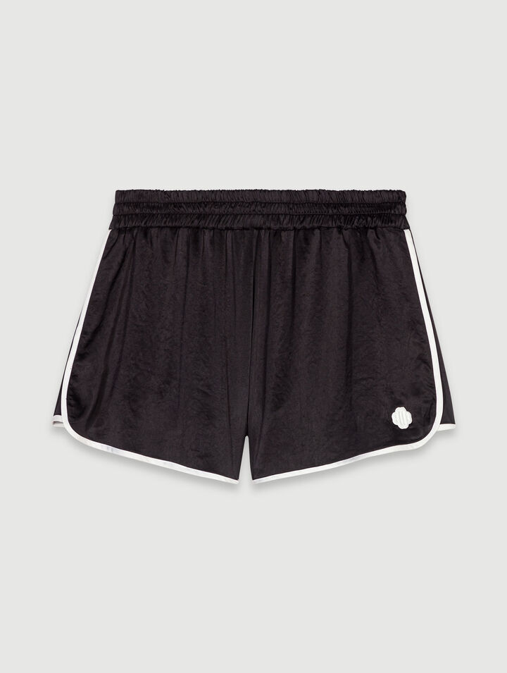 Satin-effect shorts