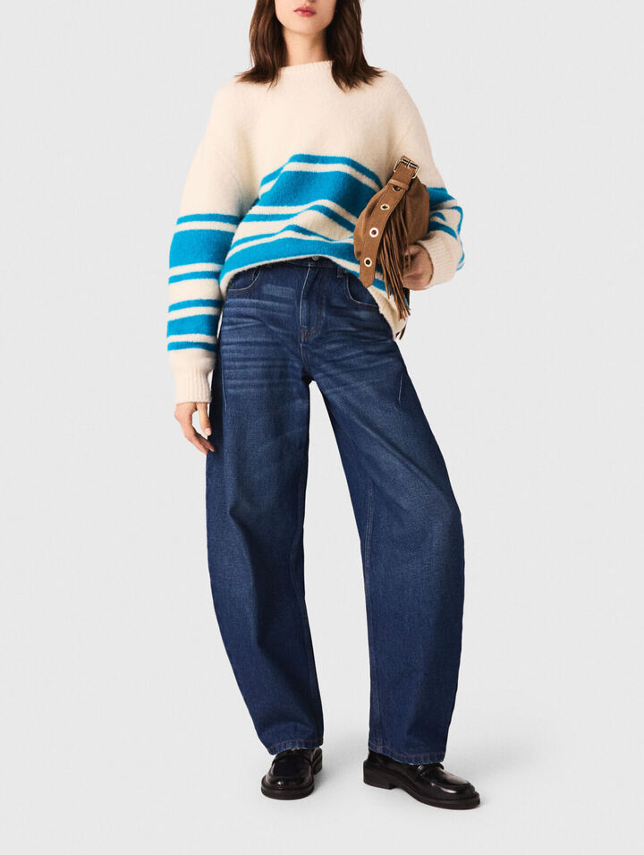 Oversized wool-blend jumper