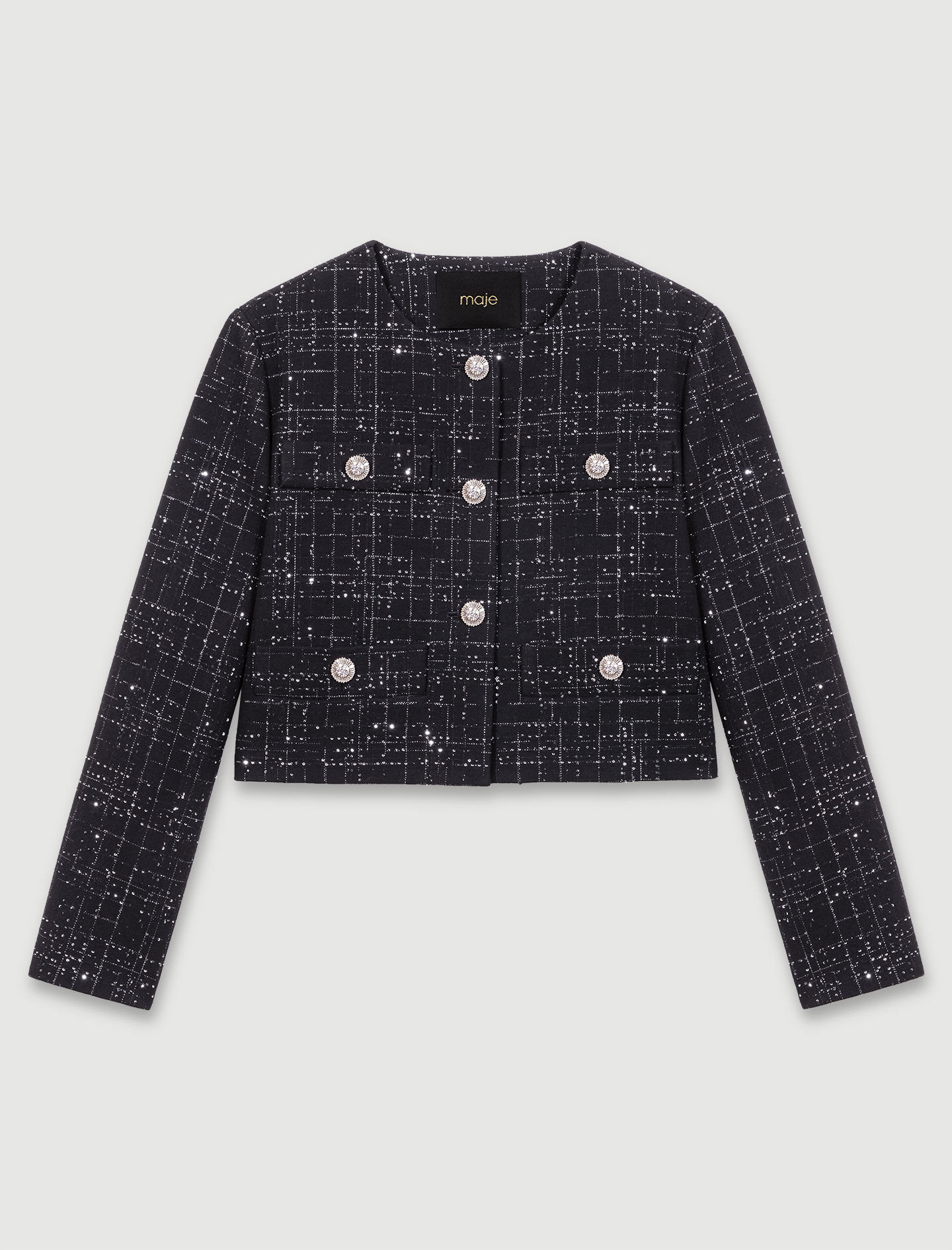 Maje vivor tweed jacket hot sale