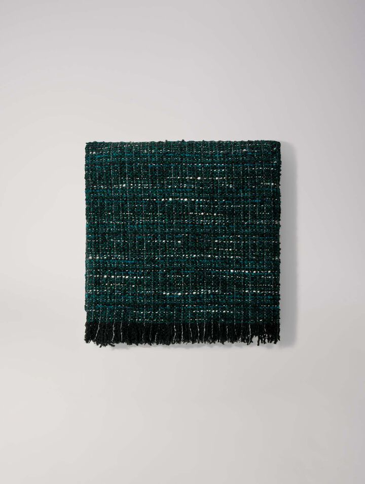 Tweed poncho
