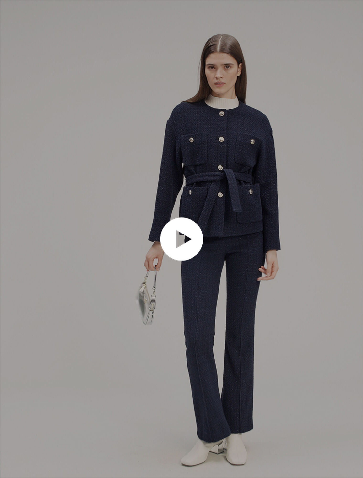 4-pocket tweed jacket 