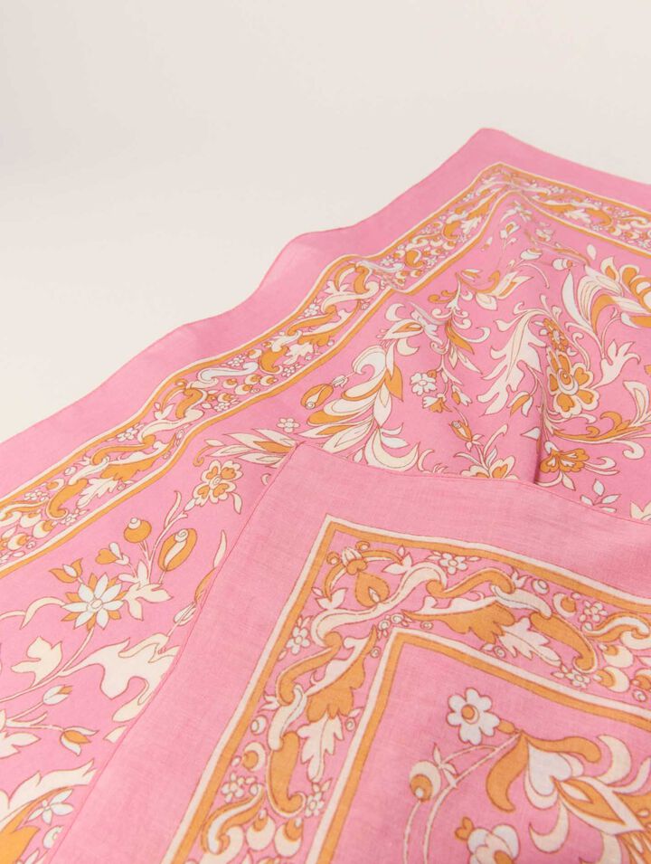 65 x 65 floral print scarf