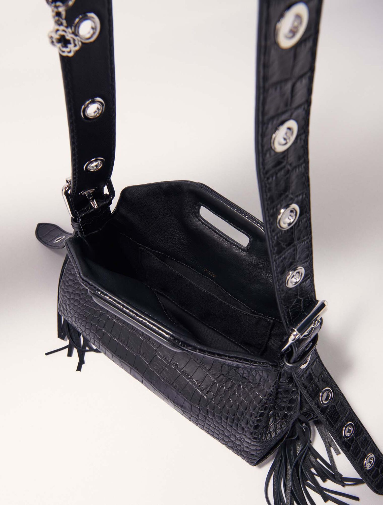 Miss M Mini embossed leather bag