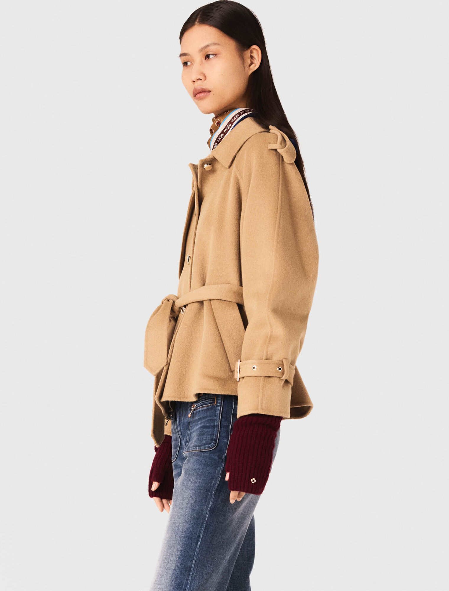 Short double-faced coat