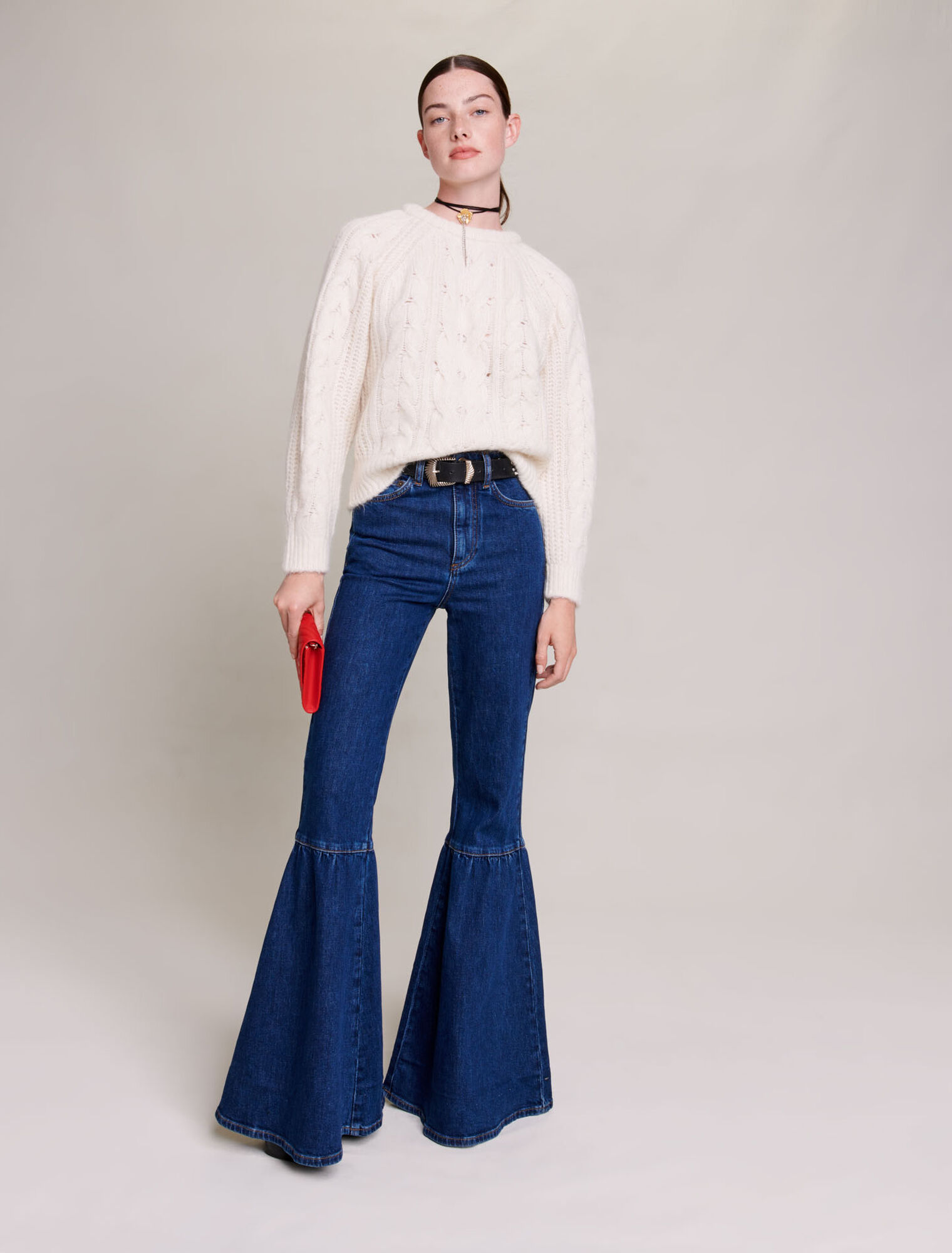 Cable knit jumper