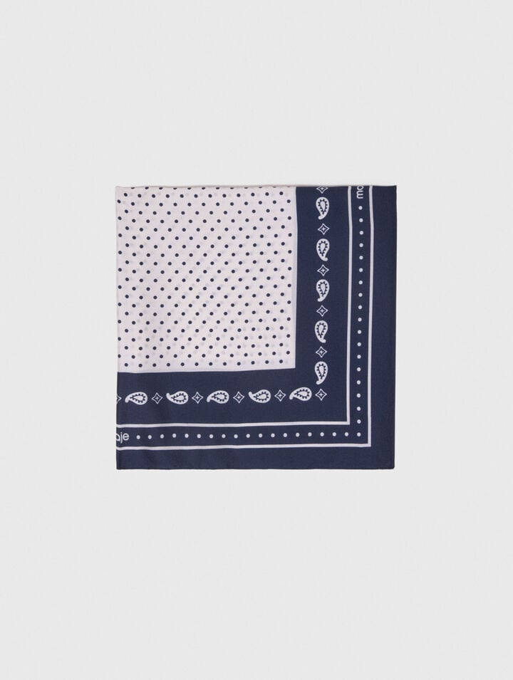 60x60 silk print bandana