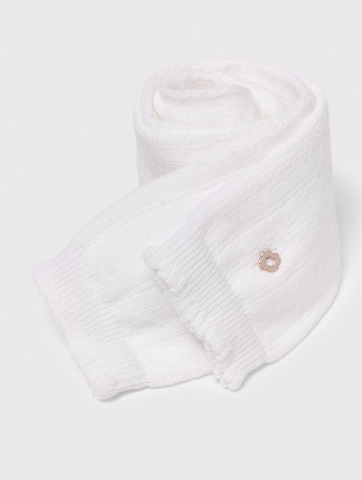 Knee-high pointelle socks