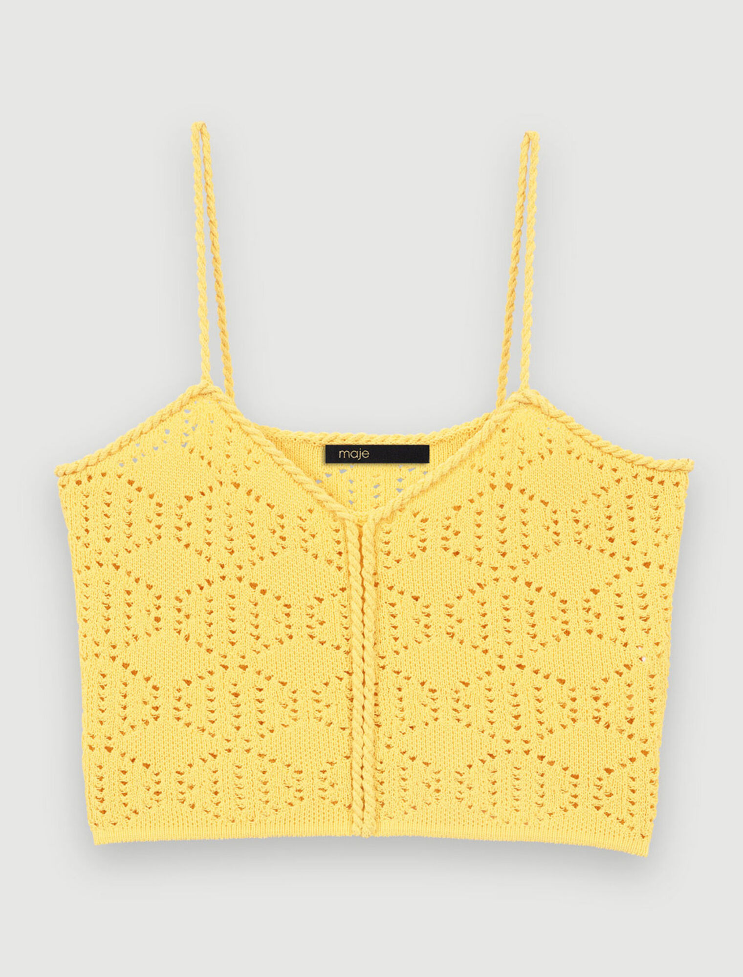 Openwork crop top