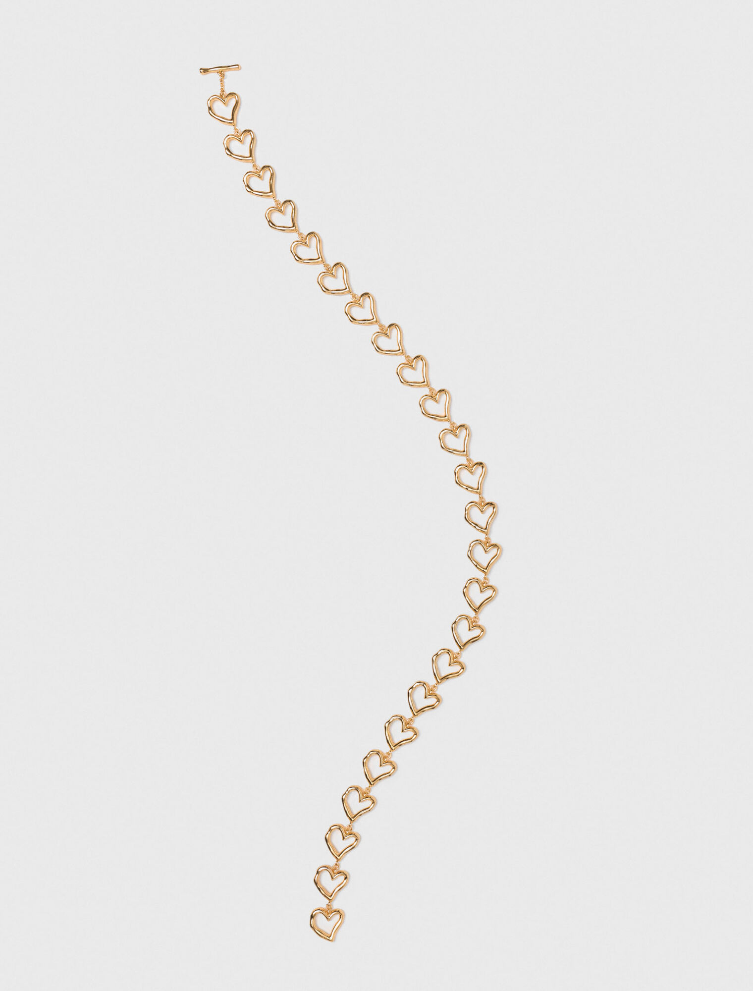 Gold-plated heart necklace