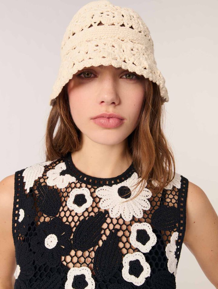 Floral crochet top