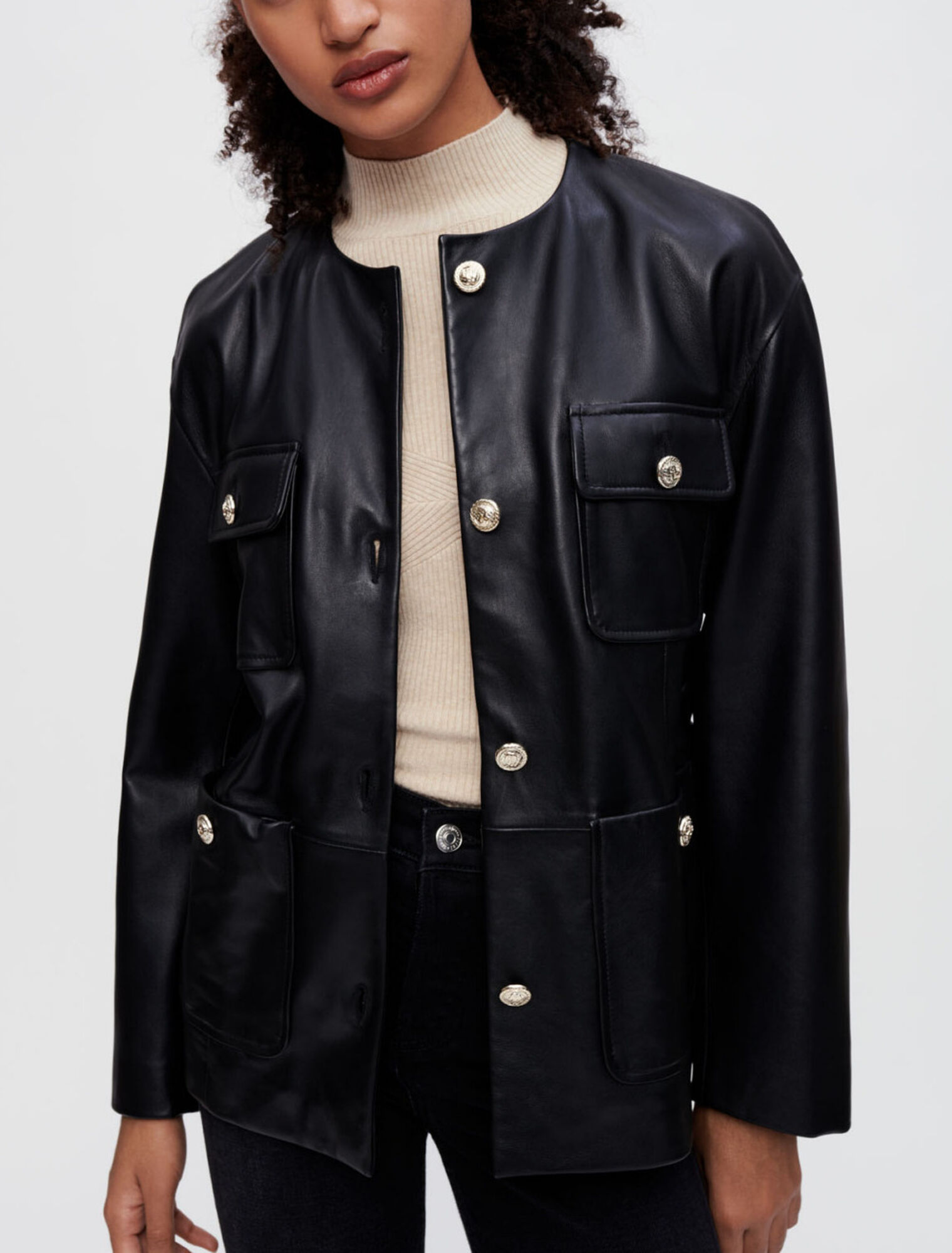 4-pocket leather jacket