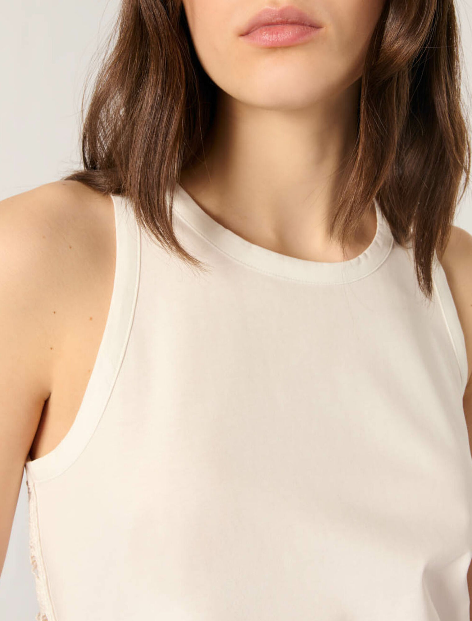Vest top with crochet back