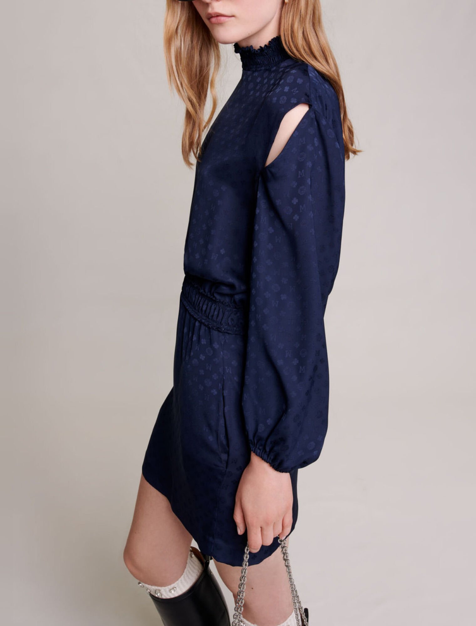 Short jacquard dress