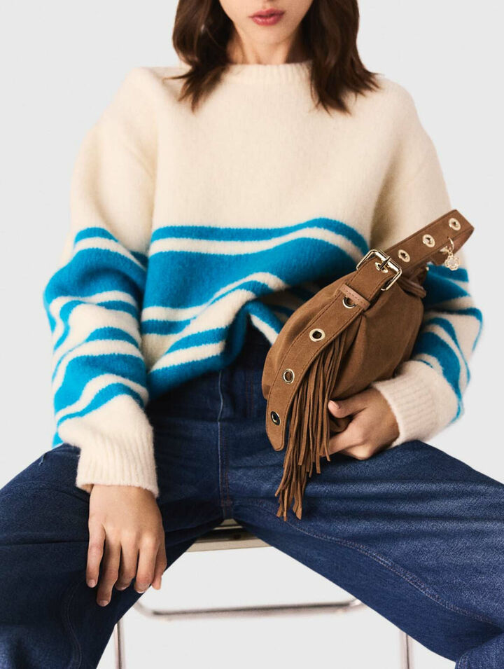 Oversized wool-blend jumper