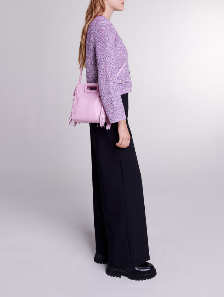 Sequin knit cardigan