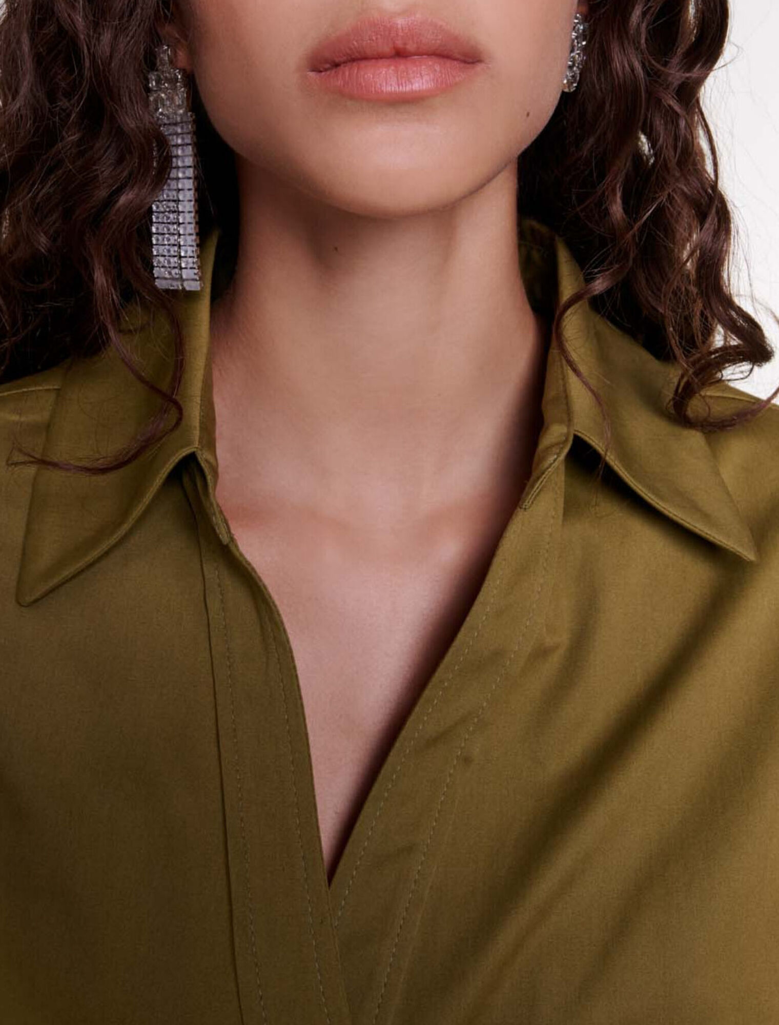 Cutaway wrap dress